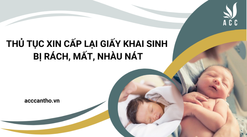 Giấy khai sinh bị hỏng