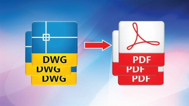 Các tệp CAD xuất khẩu phần mềm chuyên nghiệp sang chất lượng PDF