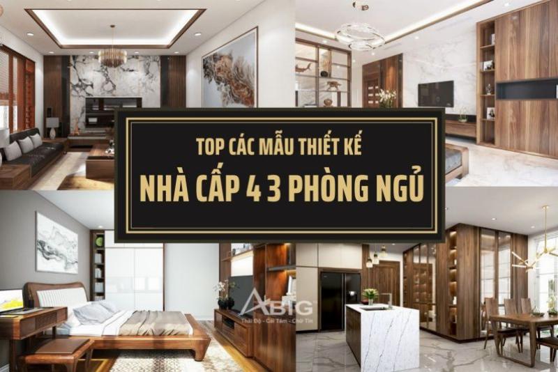 Bố cục nhà cấp 4 3 phòng ngủ