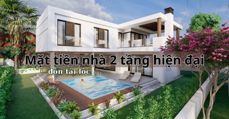 Các bức tường bên ngoài 2 phòng ngủ đơn giản được thiết kế theo phong thủy, với những cánh cửa rộng rãi chào đón gió tự nhiên nhẹ, mang lại may mắn và sự giàu có cho chủ nhà.