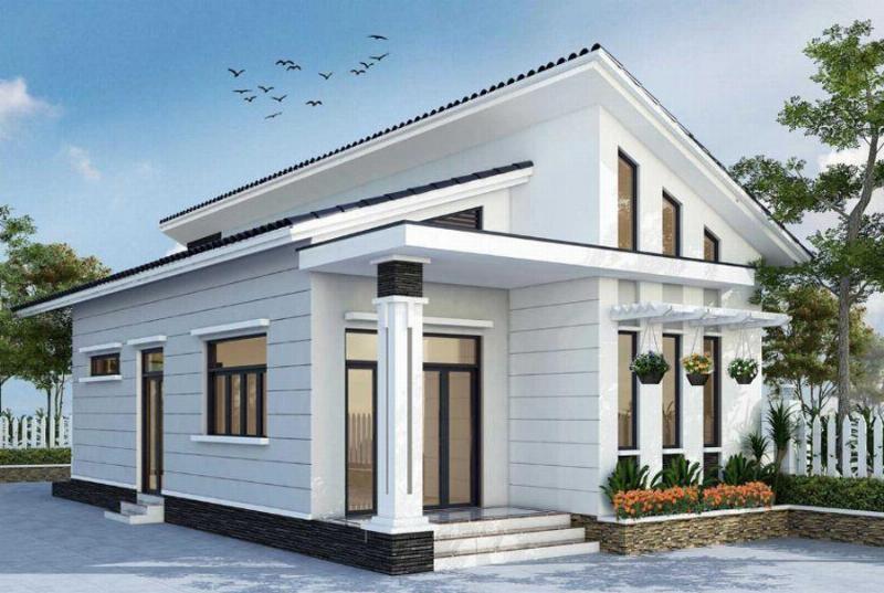 Model House Cấp 4 Vườn nông thôn đơn giản