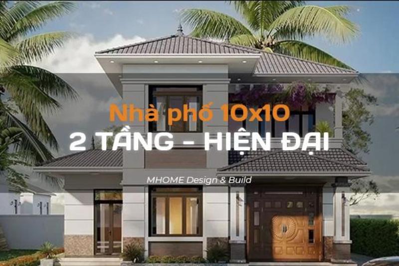 Thiết kế 2 ngôi nhà vuông