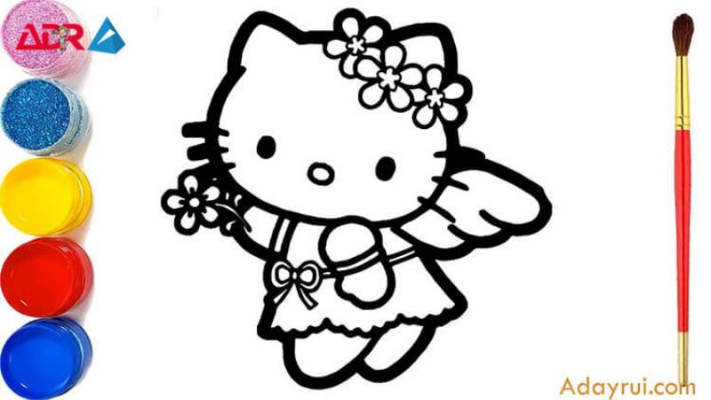 Màu sắc hello kitty và bộ sưu tập màu sắc đa dạng