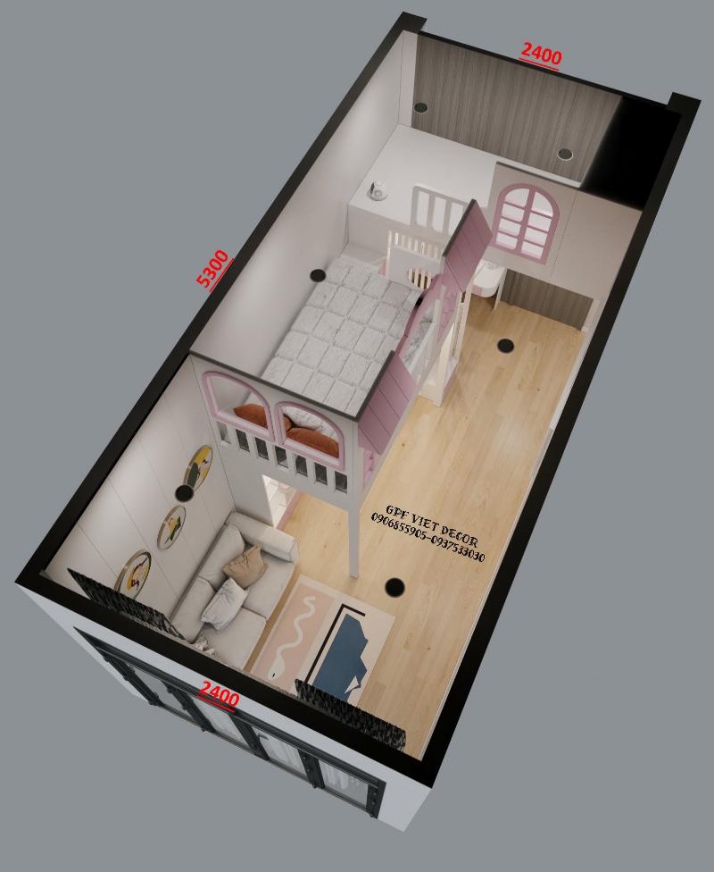 Sử dụng màu sắc và ánh sáng hiệu quả để phòng ngủ 12m2 thêm rộng rãi và đẹp mắt