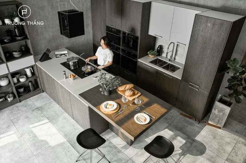 Cải Tạo Căn Hộ: Biến Không Gian Ước Mơ Thành Hiện Thực 3 Thiết kế phòng bếp và khu vực ăn uống