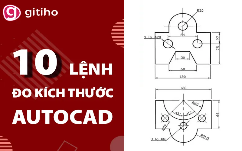 Kích thước bán kính trong CAD