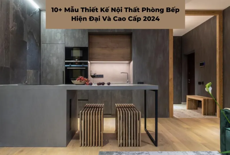 Phòng bếp nhỏ sang trọng với gam màu trắng