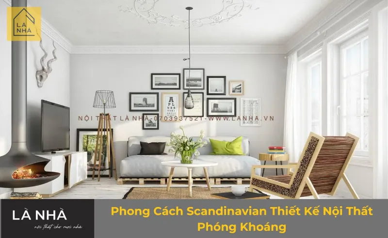 phòng khách scandinavian