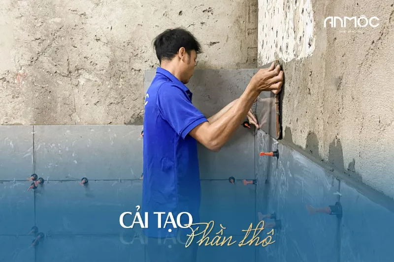 Hồi Sinh Ngôi Nhà Xưa Cũ: Hành Trình "Biến Hóa" Cho Không Gian Sống Lý Tưởng 3 Thi công phần thô cải tạo nhà