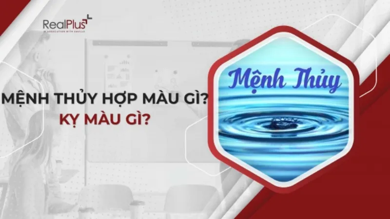 Bảng màu tương sinh tương khắc mệnh Thủy