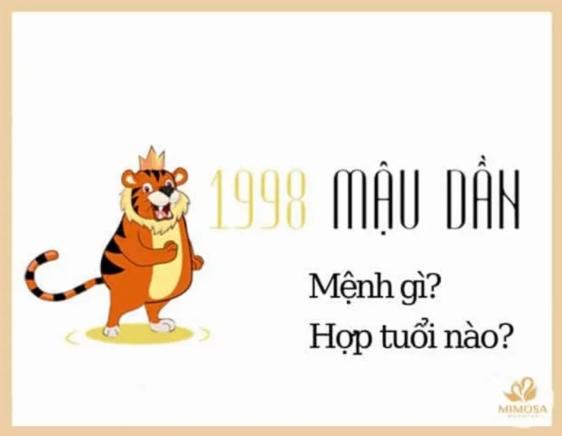 Nữ sinh năm 1998 hợp với tuổi nào?