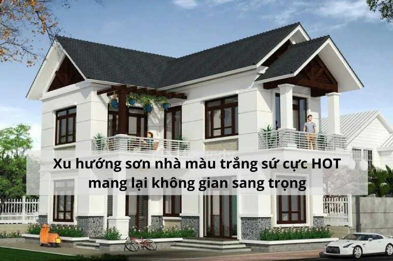 Phòng Khách Hiện Đại Gam Màu Trắng Xanh