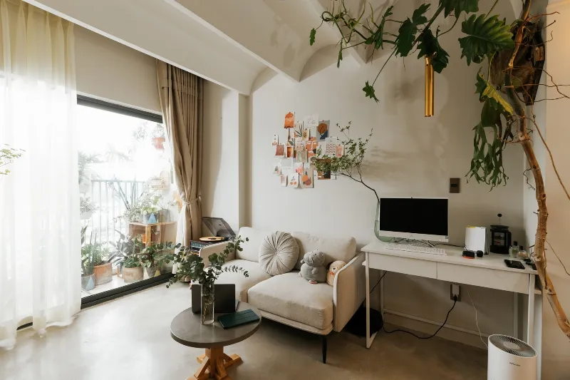 Mèo Vô Nhà Là Điềm Gì? Giải Mã Bí Ẩn Theo Phong Thủy & Văn Hóa Việt 4 Phòng khách tràn ngập ánh sáng với cây xanh