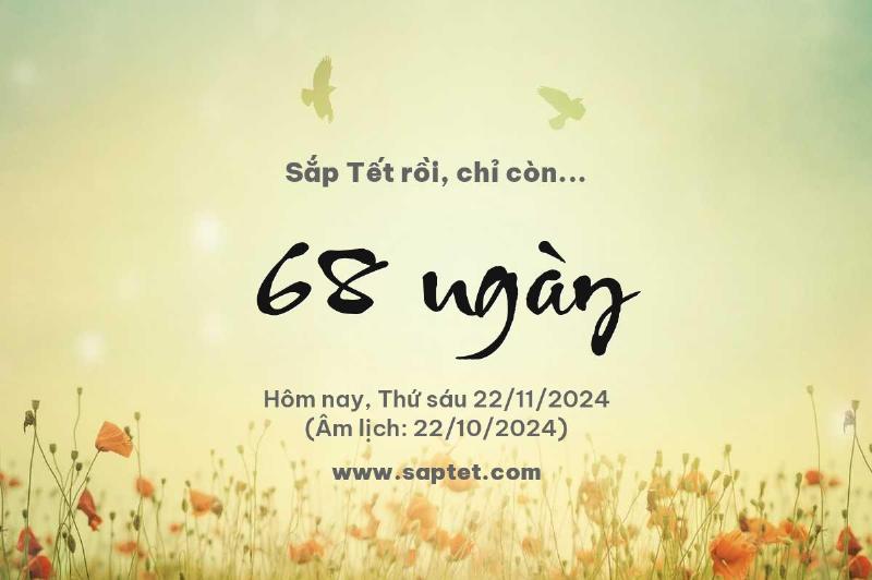 Đếm ngược từng ngày đến Tết âm lịch