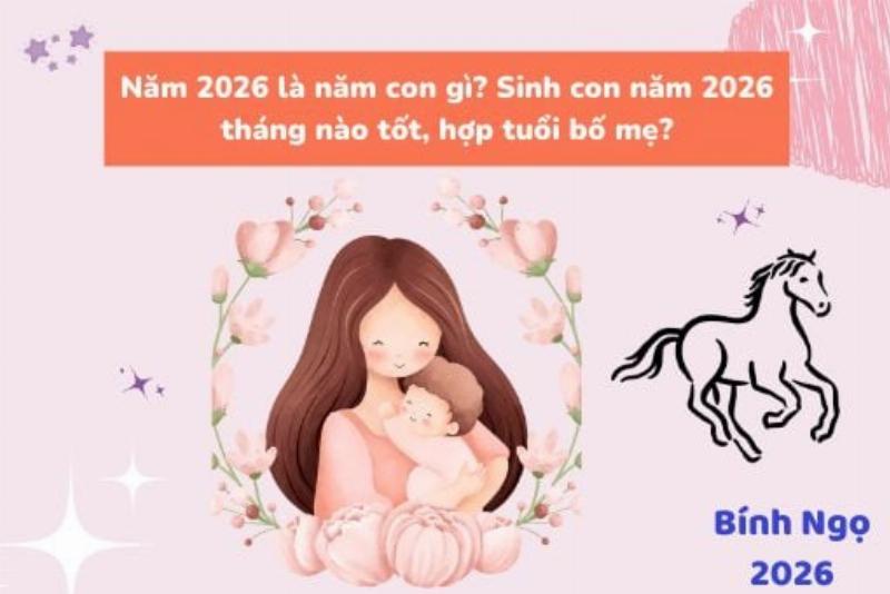 Sinh Con Năm 2026 Tháng Nào Tốt? 2 Chọn tháng sinh con năm 2026 theo ngũ hành