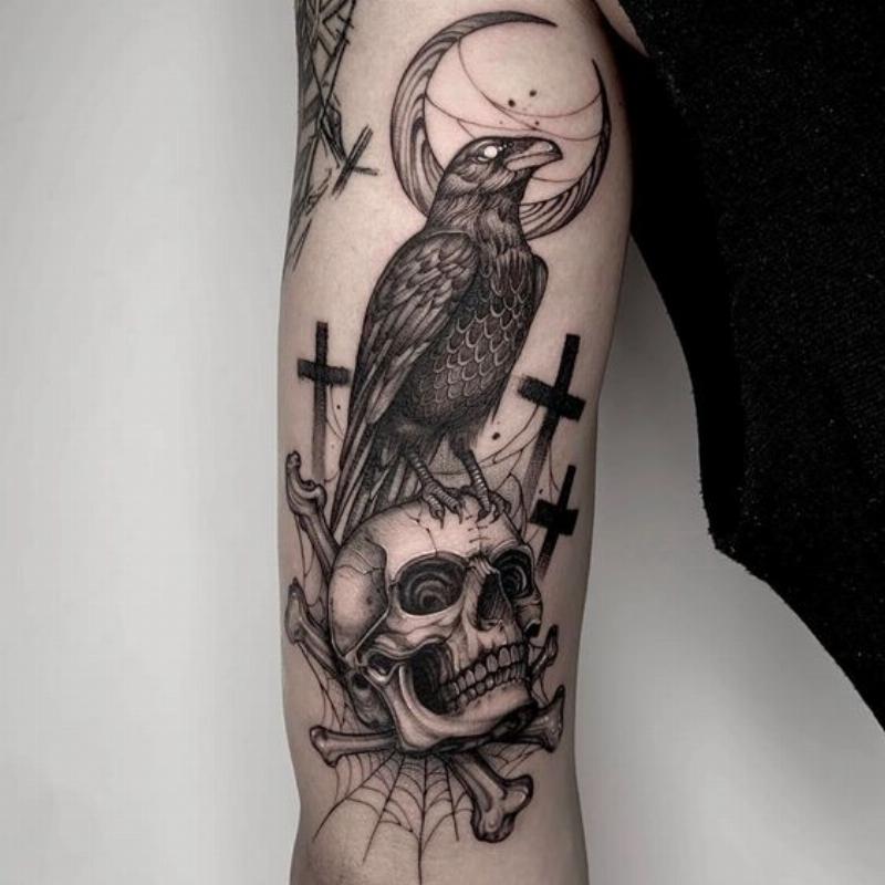 Nhìn Thấy Quạ Đen Là Điềm Gì: Giải Mã Bí Ẩn 2 Quạ đen trong thần thoại phương Tây