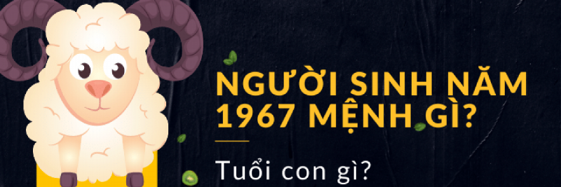 Sinh năm 1967 mệnh gì?