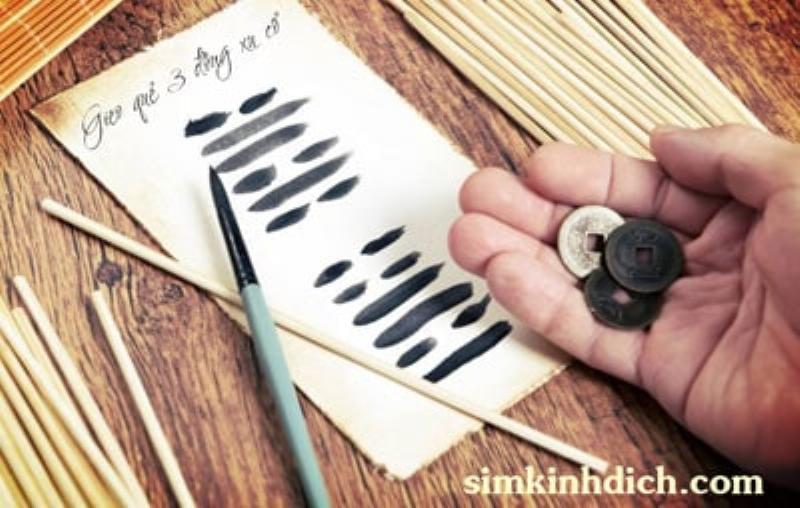 Gieo quẻ lấy số may bằng đồng xu