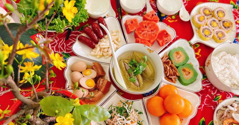 Mâm cỗ cúng tất niên 2025