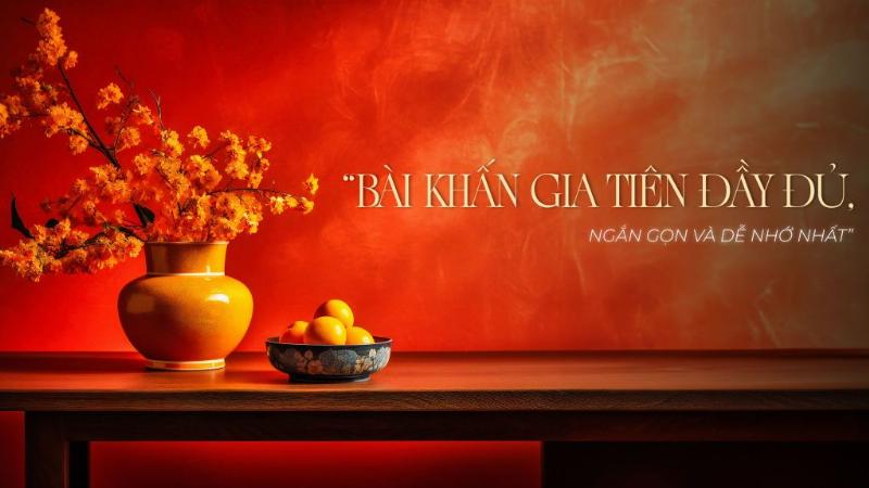 Truyền dạy văn khấn báo cáo gia tiên