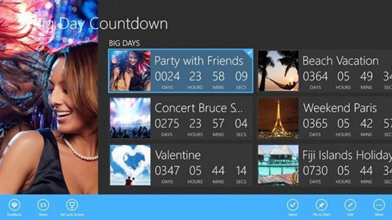 Ứng dụng điện thoại tính ngày tháng