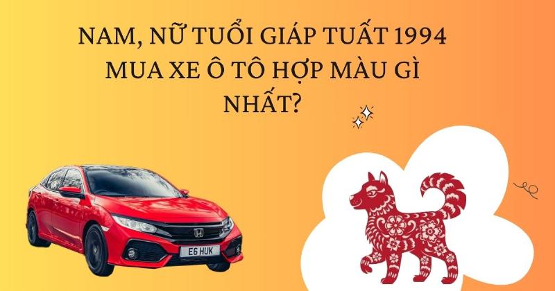 Tuổi Tuất 1994 Hợp Màu Gì 2025: Bí Quyết May Mắn 4 Tuổi Tuất 1994 hợp màu gì 2025 - Mua xe