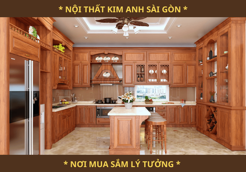 Giường gỗ sồi Bình Dương màu sắc ấm áp