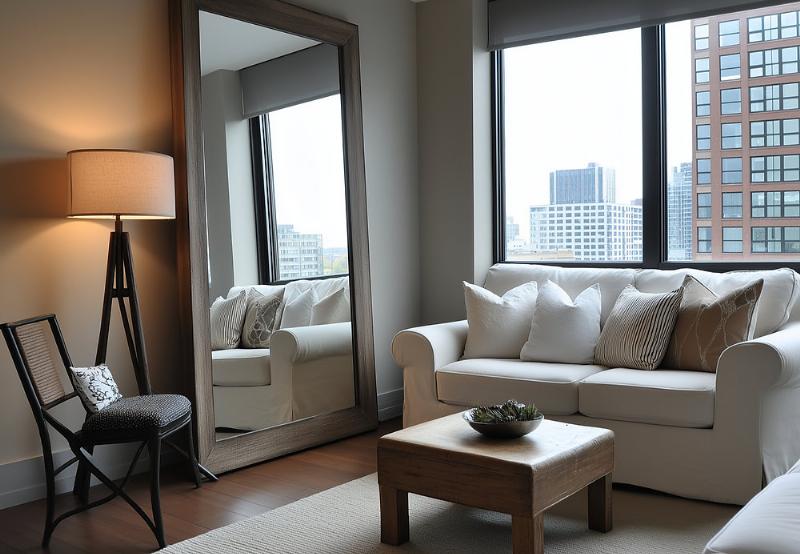 Sử dụng gương để "ăn gian" diện tích