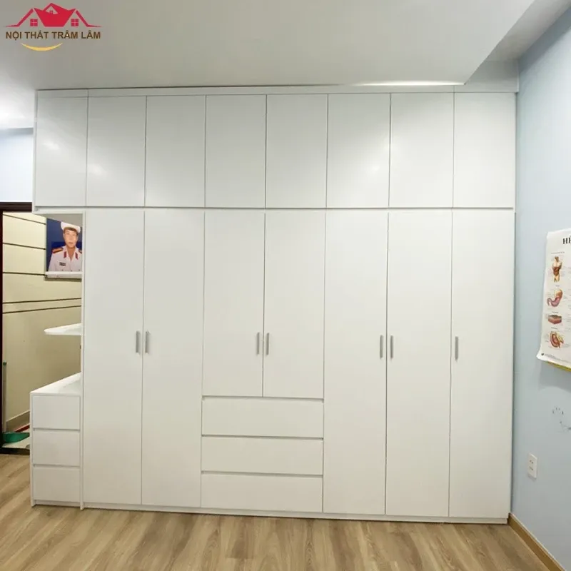 Mẫu Tủ Quần Áo Trong Phòng Ngủ: Hướng Dẫn Chi Tiết Từ A Đến Z 2 Mẫu tủ quần áo trong phòng ngủ với các chất liệu phổ biến như gỗ công nghiệp, gỗ tự nhiên, kính, nhựa