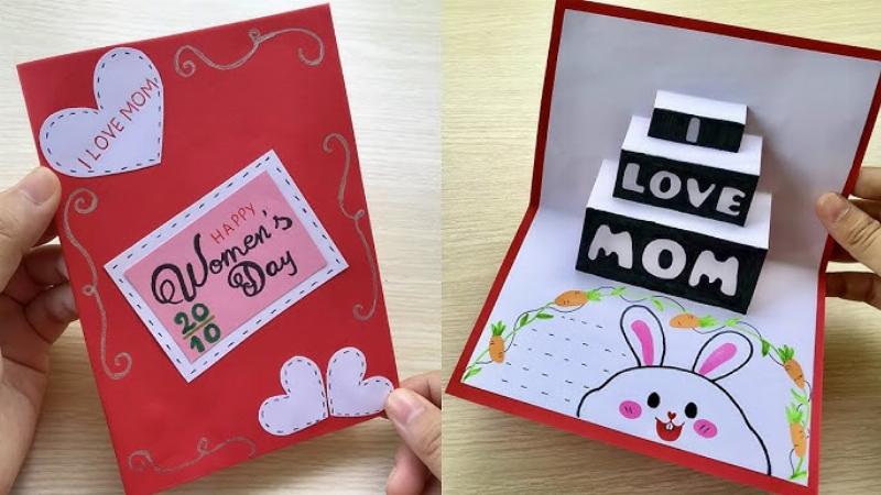 Hướng dẫn cách làm thiệp 3D bằng giấy A4