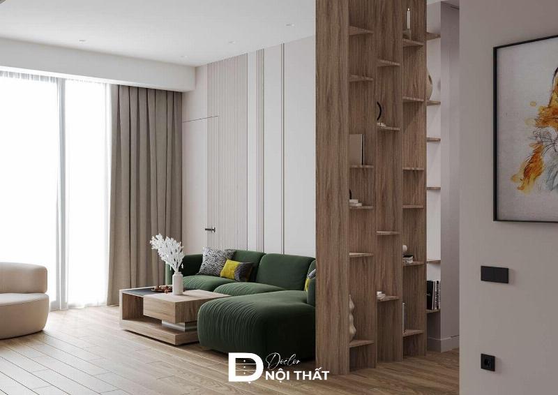 Lam Gỗ Ngăn Phòng Khách Và Bếp: Giải Pháp Tối Ưu Cho Không Gian Hiện Đại 2 Lam gỗ ngăn phòng khách và bếp hiện đại